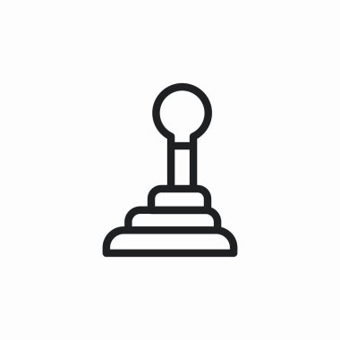 araba vites kutusu simgesi işareti vektörü