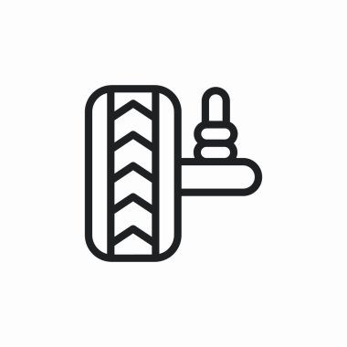 araba tekerleği merkezli simge işaret vektörü