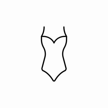 Kadın geceliği simgesi işaret vektörü