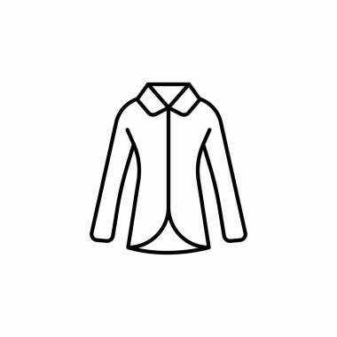 kadın gömlek simgesi işareti vektörü