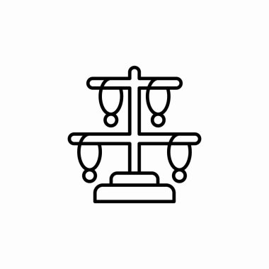 Halkalar askı simge işareti vektörü