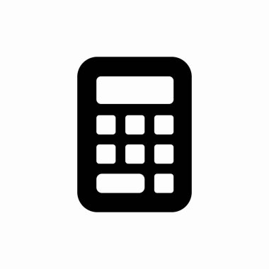 hesap makinesi sayı simgesi imzalama vektörü