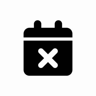 takvim silme olay simgesi işaret vektörü