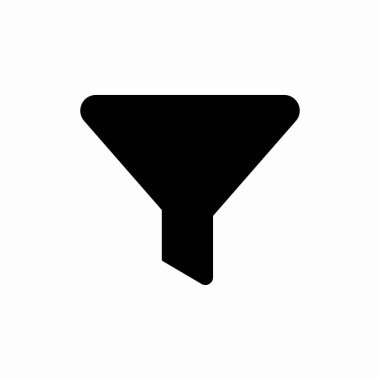 filtre sıralama simge işaret vektörü