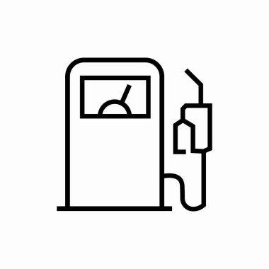 benzinlik simgesi işareti vektörü