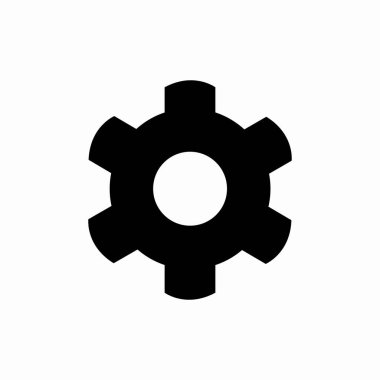 ayarlar simge işaret vektörü