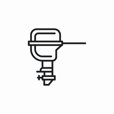 tekne pervanesi simge işareti vektörü