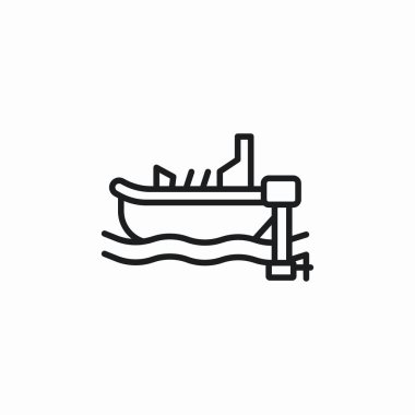 Pervane simgesi vektörlü tekne