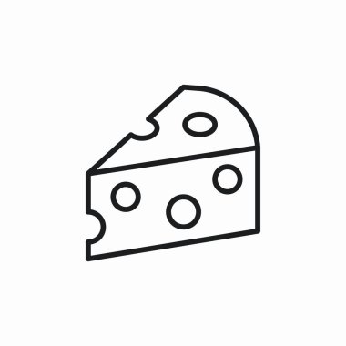 Peynir yiyecek simgesi vektörü