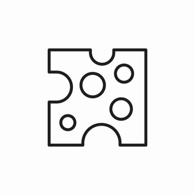 Peynir dilimi işaret vektörü