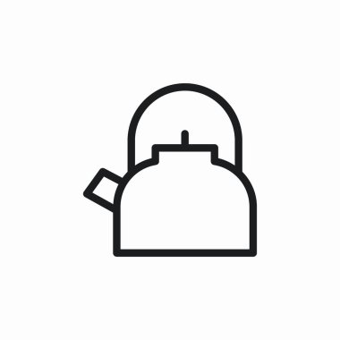 Çaydanlık çayı simgesi vektörü