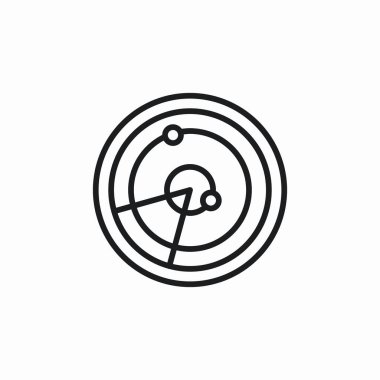 radar deniz konumu simge işareti vektörü