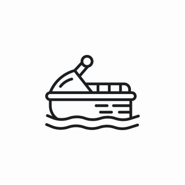 Su scooter simgesi işaret vektörü