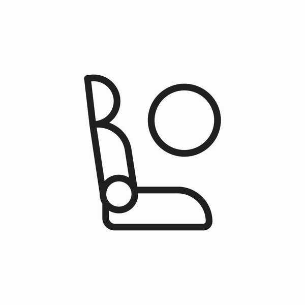 car seat icon sign vector