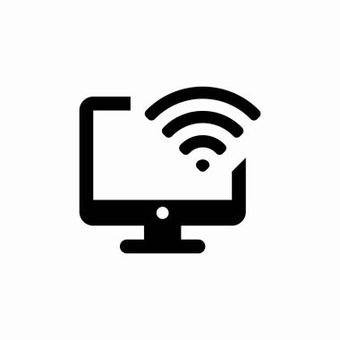 bilgisayar wifi bağlantı simgesi işaret vektörü
