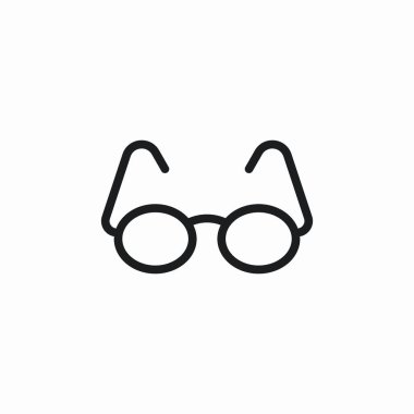 gözlük optik simge işareti vektörü