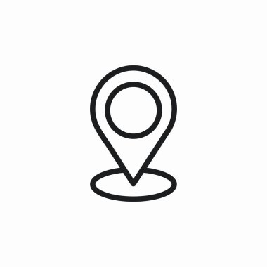 konum pin simgesi işaret vektörü