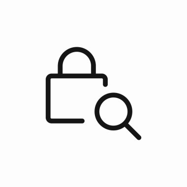 Arama kilit koruma simgesi işaret vektörü