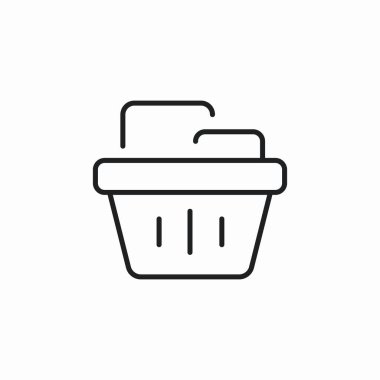 market sepeti simgesi işaret vektörü