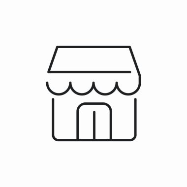 dükkan simgesi işaret vektörünü sakla