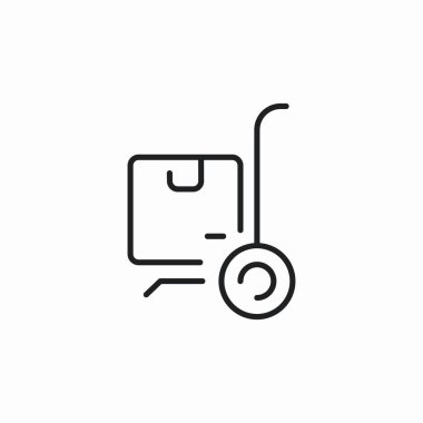 Depo tramvay simgesi işareti vektörü