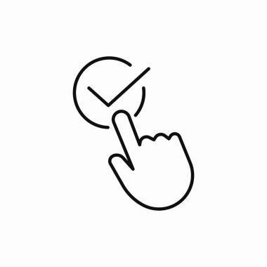 İşaret seçimi el simgesi işaret vektörünü kontrol et