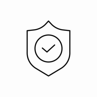 Kalkan koruma simgesi işaretleme vektörünü kontrol et