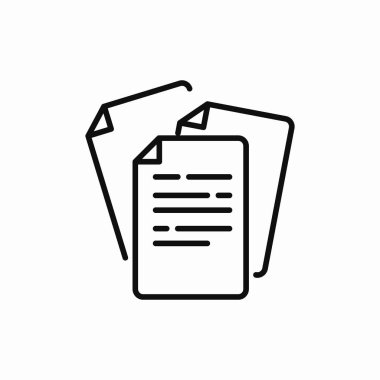 birçok belge dosya simgesi imza vektörü