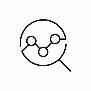 arama analizi istatistik simgesi işaret vektörü