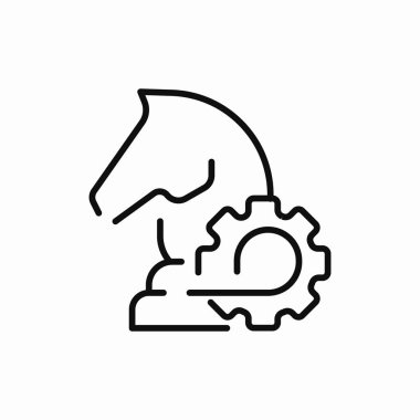 Satranç ayarları simge işareti vektörü