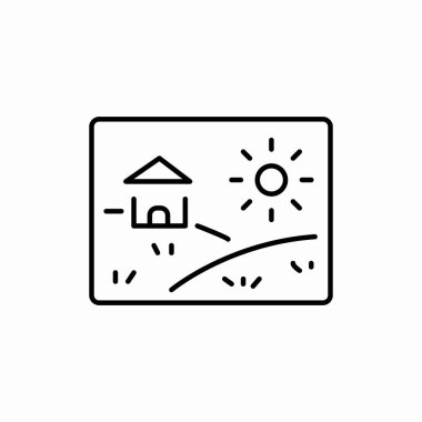 resim fotoğraf simgesi işareti vektörü