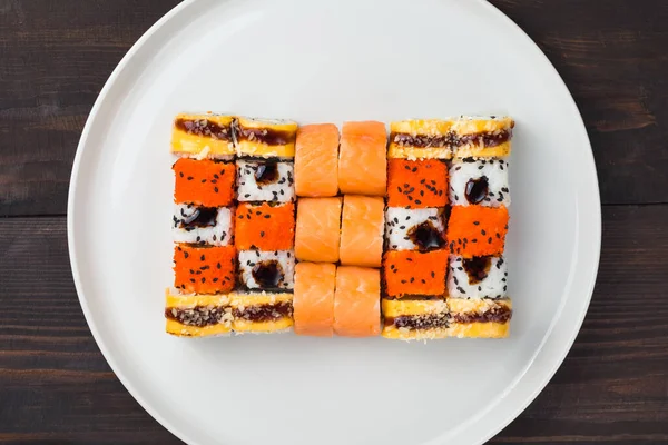 Sushi ustawić z bliska — Zdjęcie stockowe