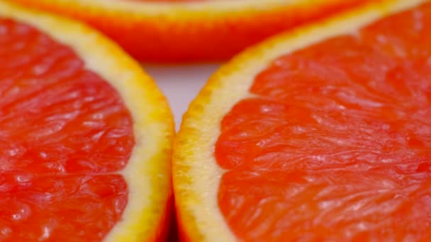 グレープフルーツ果実の一部を分離. — ストック動画