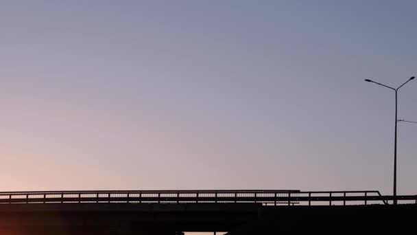 Autopista por la noche. — Vídeo de stock