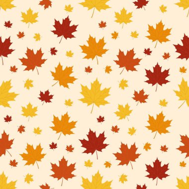 Kusursuz sonbahar akçaağaç yaprağı deseni
