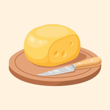 Çizim tahtasında peynir ve bıçak