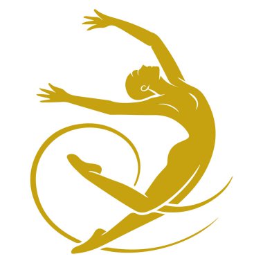 Hareketi, ritmi ve sahne sanatları kimliğini ifade eden, akademiler, stüdyolar ve koreografi kurumları için mükemmel bir dans okulu ve dans koleji logosu..