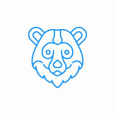 Ayı simgesi işaret vektörü