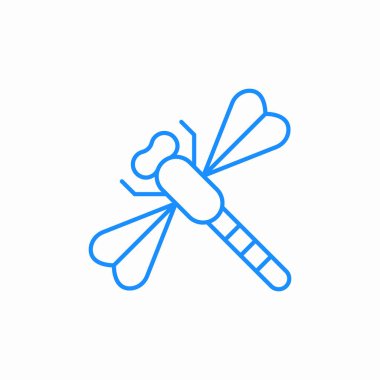 Yusufçuk böcek simgesi işaret vektörü