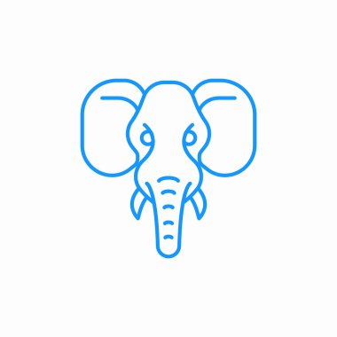 fil başı simge işareti vektörü