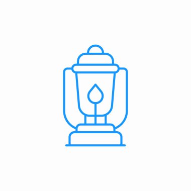 Gazyağı lambası simge işareti vektörü