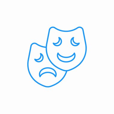 Trajedi Komedi Maskesi işaret vektörü