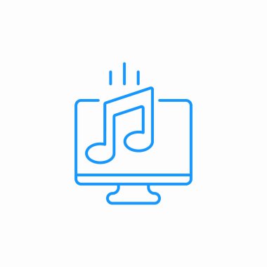 Müzik masaüstü simgesi imzalama vektörü yükle