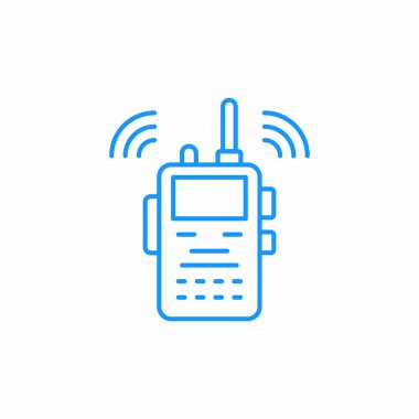 telsiz talkie simgesi işaret vektörü