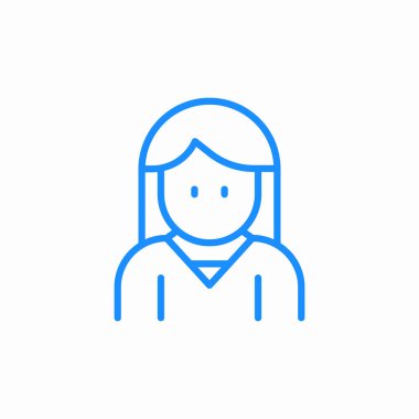 kadın simge işareti vektörü