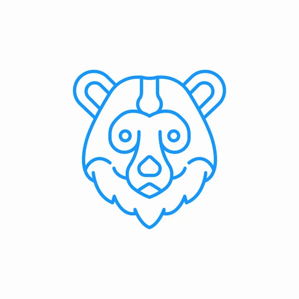 Ayı simgesi işaret vektörü