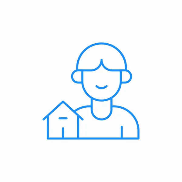 ev sahibi simge işareti vektörü