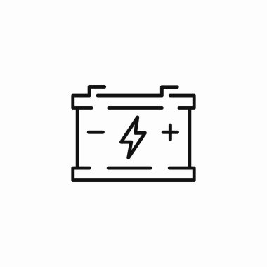 Otomotiv bataryası güç simgesi vektörü