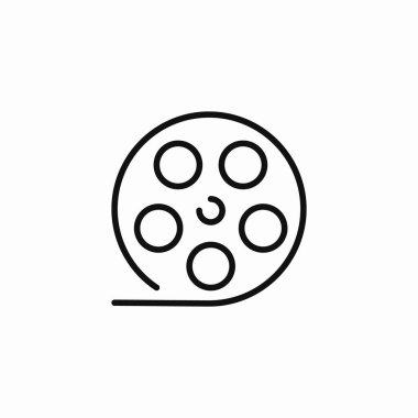 film makarası film simgesi işaret vektörü