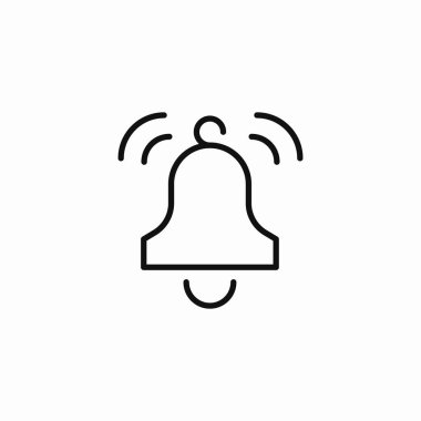 Çalan çan bildirimi simge vektörü